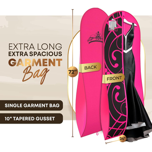 Housse à vêtements en tissu extra épais avec fermeture éclair sur toute la longueur pour un rangement à long terme - Product Image 5