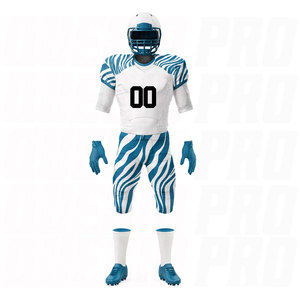 Jersey de Fútbol Americano Profesional de Alta Calidad para Adultos, Diseño de Equipo Sublimado en Dos Tonos, Uniforme de Fútbol de Alto Rendimiento Personalizado - Product Image 3