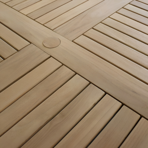 Cette table et chaises en teck, best-seller, conviennent aux restaurants, villas ou hôtels. Le prix est négociable. - Product Image 3