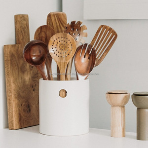 Handcrafted Nature Inspired Wooden Fork and Spoon <b>Set</b> for the Modern <b>Kitchen</b> from India - Product Image 5