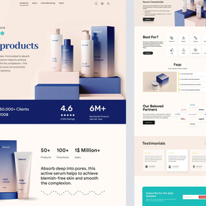 Plateforme E-commerce Réactive pour la Beauté avec Présentoirs de Produits Avancés et Catalogues Interactifs de Soins de la Peau - Product Image 4
