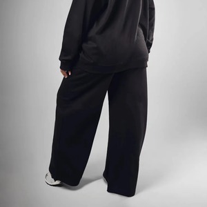 กางเกงขาบานเอวกลางสำหรับผู้หญิง ฤดูใบไม้ร่วง ฤดูหนาว กางเกงทำงานกลางแจ้ง มีกระเป๋าข้าง ทรงหลวม สไตล์ลำลอง กางเกงกีฬาแบบซัก - Product Image 5