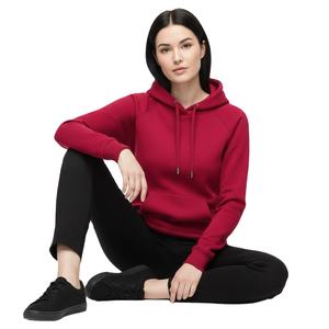 New Design Crimson <b>Red</b> Hoodie Thick Cotton Fleece Pullover Luxury Streetwear Slim Fit Heavyweight <b>Sweatshirt</b> All Print hoodie - Product Image 1