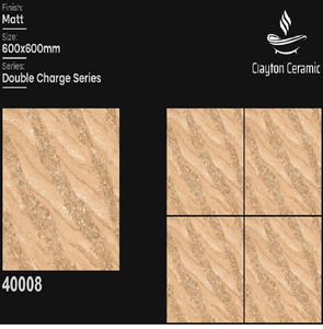 Carreaux de céramique en porcelaine Clayton 600x600mm, imitation pierre, texture mate, antidérapants, pour sols et murs intérieurs, garantie 3 ans - Product Image 2