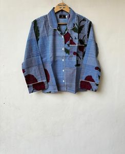 Conjunto de pijama de manga larga para mujer, top con cuello con muescas y pantalones con estampado floral, ropa de estar por casa con ribete en contraste - Product Image 4