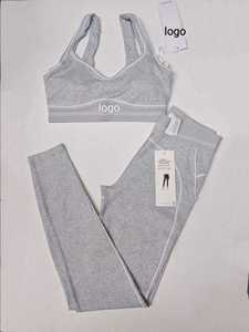 Ensemble de yoga pour femmes grande taille, 2 pièces, respirant, écologique, motif à pois, spandex/polyester, vêtements de sport, fabrication pakistanaise - Product Image 6