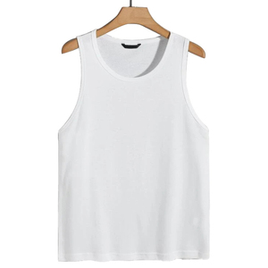 Casual Wear Men's Eco-Friendly 100% Cotton Anti-Wrinkle Gym Fitness Tank <b>Top</b> with Custom Logo/Colors High Quality Hot Selling - Product Image 6
