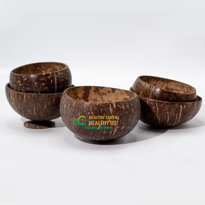 Handmade Coconut Shell Bowls for Food Presentation Salad Smoothie and Dessert Serving - Product Image 6