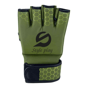 Guantes de MMA de cuero resistentes hechos a medida, guantes de entrenamiento de lucha de alta calidad con soporte para muñeca para adultos - Product Image 2