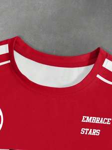 Camiseta Deportiva Sublimada con Número en Malla, Cuello en V, Manga Corta, Estilo Urbano, Venta al Por Mayor OEM - Product Image 4