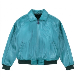 Blouson de moto en cuir véritable de luxe brut automne-hiver, marron personnalisé, imperméable et coupe-vent, imprimé 2027 - Product Image 5