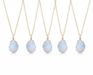 Moonstone Raw Wire <b>Wrap</b> Pendant Necklace Boho Spiritual Crystal Jewelry Healing Energy Stone <b>Gift</b> for Women Handmade Jewelry - Product Image 5