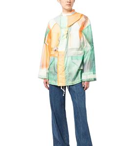 100% chaqueta cortavientos impermeable sublimada de nailon con capucha hecha a medida chaquetas de serigrafía con estilo de verano de sublimación - Product Image 4