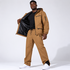 Chándal Retro de Nylon Impermeable con Diseño de Paneles y Mangas Raglán, Etiqueta Tejida Personalizada, Fabricante OEM, Ropa Urbana, Nuevo - Product Image 2