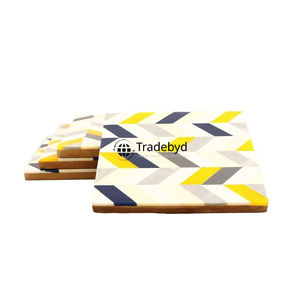 Sous-verre décoratif premium en os incrusté pour table basse Tradebyd - Product Image 2