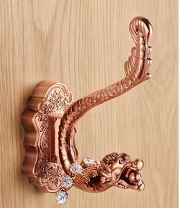 Premium Dragon Design Metal Wall <b>Hook</b> Antique Style Single <b>Hook</b> For Clothing Storage Stylish Wall Accent - Product Image 1