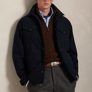 Sweat à capuche épais personnalisé pour homme, en tricot chaud, couleur unie, avec fermeture éclair rayée, en molleton de coton, style streetwear - Product Image 2