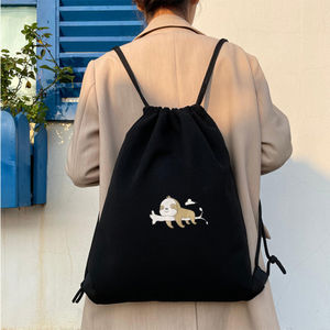 Bolsa de tela con cordón ajustable más vendida de Vietnam - Mochila de lona con cordón para uso diario - Exportación a todo el mundo - Product Image 3
