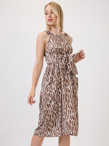 Ladies Evening Beach Cotton <b>Dress</b> Bohemian <b>Short</b> Midi Woven Natural Plain Dyed Techniques Breathable for <b>Summer</b> Formal For Women - Product Image 2