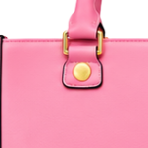กระเป๋าโท้ทผู้หญิงสีเขียวชมพูลายใบไม้ แบรนด์ Green Pink AKA Ivy  กระเป๋าสะพายไหล่แฟชั่นลำลองพร้อมหูหิ้วคู่สำหรับช้อปปิ้ง - Product Image 3