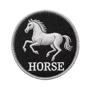 Patchs brodés thermocollants Patch-House, design circulaire avec logo montagne, pour vêtements - Product Image 6