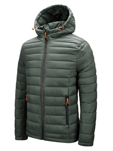 Veste matelassée pour homme, chaude, d'hiver, à capuche, décontractée, pour l'extérieur - Product Image 3