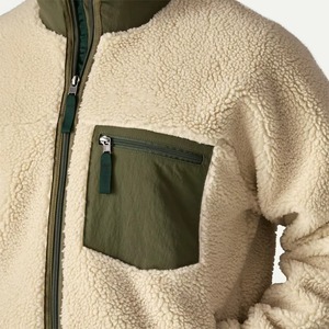 Vestes pour hommes de qualité supérieure, unisexes, avec logo personnalisé, collection hiver, en tissu matelassé coupe-vent, en laine, en sherpa, en polaire - Product Image 6