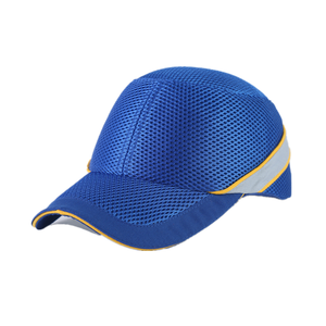 Casquette de baseball orange unisexe réglable en tissu maille 100 % coton, anti-impact, avec logo personnalisé, pour la sécurité au travail et la protection extérieure - Product Image 3