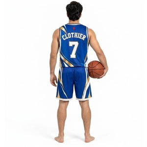 Ensemble d'uniformes de basketball personnalisés : maillot et short respirants, vêtements de sport athlétiques légers pour l'entraînement en équipe, les matchs et les compétitions - Product Image 2