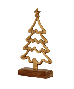 Modern Brass Christmas <b>Tree</b> Decor With <b>Star</b> Top Handicraft Ornament <b>For</b> Holiday Table Display christmas decoration home decor - Product Image 5