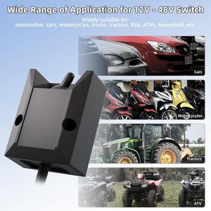 Interruttore a Levetta Impermeabile 12V 30A per Impieghi Gravosi, SPST ON/OFF, 2 Pin, Interruttore a Bilanciere con Fissaggio, Cavo da 2 Piedi, Interruttori Auto Cablati - Product Image 4