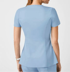 Conjunto de Uniforme Médico para Mujer, Mangas Tipo Tulipán, Ajuste Cómodo, Suave, Transpirable y Elástico, Uniforme de Enfermera para Hospital - Product Image 4