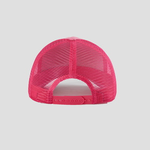 Casquette Trucker Unisexe Rose à 5 Panneaux à Profil Bas avec Ouverture pour Queue de Cheval, en Toile, Couleurs Personnalisables, Visière Courbe en Maille, Toutes Saisons, Service OEM - Product Image 4
