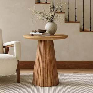 Mesa Auxiliar de Madera Premium con Diseño Robusto, Tamaño Compacto y Presencia Elegante - Product Image 2