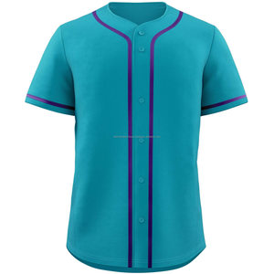 เสื้อเบสบอล/ซอฟต์บอลแขนสั้นแบบกระดุมสำหรับผู้ชาย ปรับแต่งได้ พิมพ์ลายได้ ผ้าโพลีเอสเตอร์ 100% แห้งเร็ว ต้านเชื้อแบคทีเรีย - Product Image 3