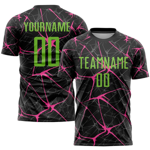 เสื้อฟุตบอลคอกลม แห้งเร็ว เป็นมิตรกับสิ่งแวดล้อม ระบายอากาศได้ดี พิมพ์ลายด้วยเทคนิคการถ่ายเทความร้อน ผลิตจากโพลีเอสเตอร์ 100% ป้องกันแบคทีเรีย - Product Image 1