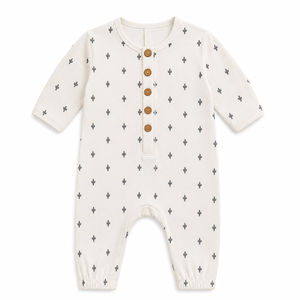 Unisex Baby Romper 100% Organic Cotton Baby Bodysuit | Full Sleeve Infant <b>Jumpsuit</b> Breathable Anti-Pilling Newborn Baby Clothing - Product Image 1