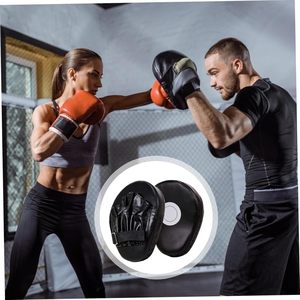 Guantes de Boxeo de Piel Sintética Negra de la Mejor Calidad, Almohadillas de Entrenamiento Ajustables para Práctica de Golpeo, Se Acepta OEM - Product Image 4