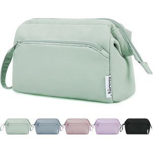 Wide Open Women's Travel Cosmetic Bag Organizer with Compartments <b>Makeup</b> & Toiletries <b>Storage</b> Girls' <b>Makeup</b> Bag - Product Image 1