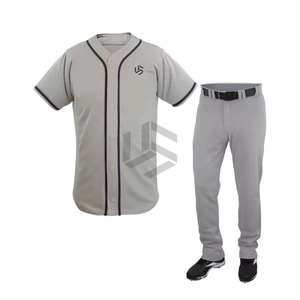 Direct Manufacturer's Best Design Unisex 100% Polyester <b>Baseball</b> Uniforms Customized Sports Wears for Adults Breathable Sets - Product Image 2