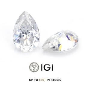 เพชรทรงลูกแพร์เพาะเลี้ยงในห้องปฏิบัติการ 1 กะรัต 1.5 กะรัต 2 กะรัต 3 กะรัต เพชร CVD ผลิตด้วยมนุษย์ รับรองคุณภาพ รูปทรงหยดน้ำ ประกายระยิบระยับ แหวนหมั้นแบบกำหนดเองได้ - Product Image 5