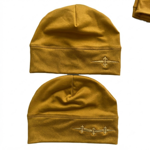 Gorro de Esquí DROGEN EXPORT Premium Personalizado, Color Sólido, Transpirable, de Secado Rápido, con Estampado de Letras Jacquard Vintage, para Adultos - Product Image 1