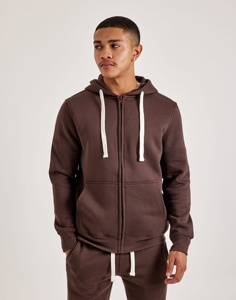 Sweat à capuche délavé à l'acide 430 g/m² en molleton bouclette vierge avec effet vieilli et doublure gaufrée pour homme - Product Image 1