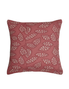 Housse de coussin carrée personnalisable en coton 100% imprimé à la main motif floral, style ethnique indien, amovible - Product Image 5