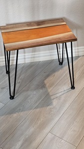 <b>Resin</b> & Wooden <b>Table</b> <b>Top</b> With Stones in Clear Epoxy <b>Resin</b> River Customized Home Office and Restaurant Decorative - Product Image 2