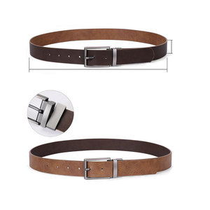 Cinturón de Cuero Genuino Personalizado 2021, Cinturón de Cuero Vintage para Hombre - Product Image 1