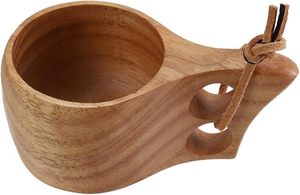 Taza Kuksa de Madera Natural, Económica, Tallada a Mano, para Café, Té, Camping y Viajes - Product Image 2