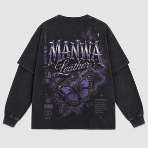 เสื้อยืดแขนสั้นผ้าเดนิมทรงปกติ MANWA 100% คอตตอน ดีไซน์คอกลมสไตล์สตรีทแวร์ลำลองสำหรับผู้ชาย ราคาประหยัด - Product Image 2