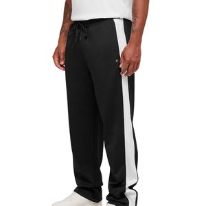 Pantalon de survêtement noir oversize en tricot pour homme, coupe ample, idéal pour la gym, l'entraînement, le sport et le streetwear décontracté - Product Image 4