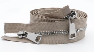 High Quality Direct Factory Multi-color Double Slider Metal <b>Zipper</b> Cheap <b>Zipper</b> Wholesale - Product Image 3